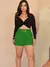 Short feminino alfaiataria com cinto e com bolso na internet