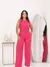 Conjunto Femenino regata y Calça Alfaitaria Simples elegante Casual Com cinto Bolso