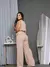 Conjunto Femenino regata y Calça Alfaitaria Simples elegante Casual Com cinto Bolso na internet