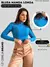 Blusa Básica Manga Longa Casual de Frio Feminina - MAG