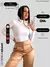 Blusa Básica Manga Longa Casual de Frio Feminina na internet