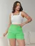 Short feminino alfaiataria com cinto e com bolso na internet