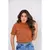 BLUSA GOLA ALTA FEMININA 100% ALGODÃO MANGA CURTA na internet