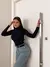 Blusa Básica Manga Longa Casual de Frio Feminina - MAG