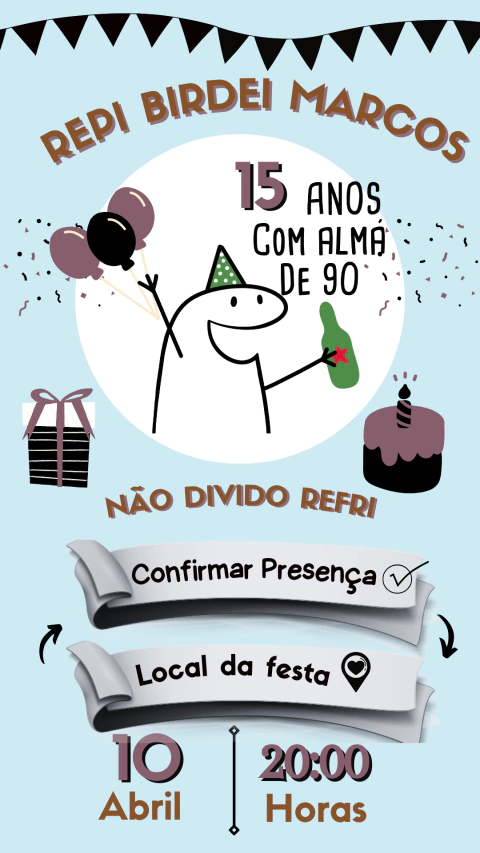 Convite de Aniversário Interativo Flork - comprar online