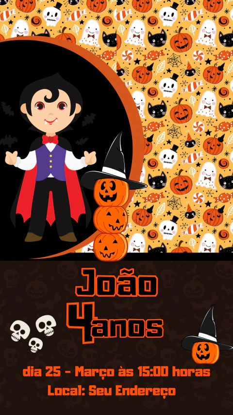 Convite Digital Halloween - comprar online