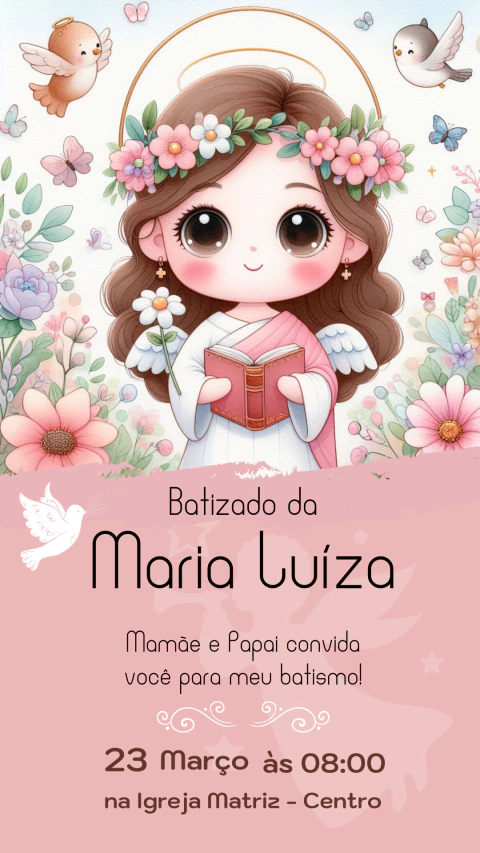 Convite Digital Batizado - comprar online