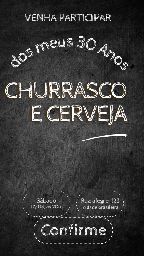 Convite de Aniversário Interativo Homme - comprar online