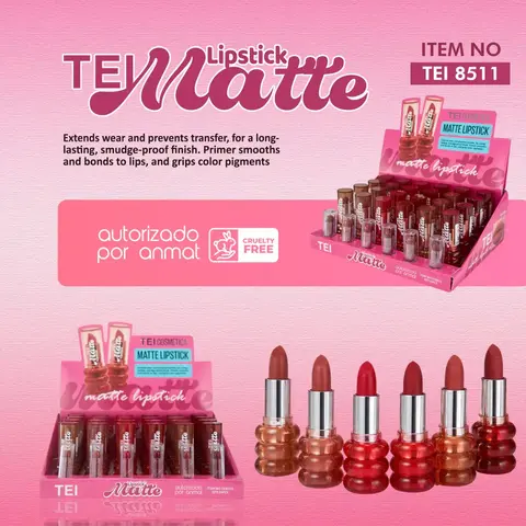 Labial en barra matte TEI