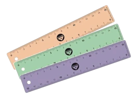 Regla pastel Pizzini 15cm