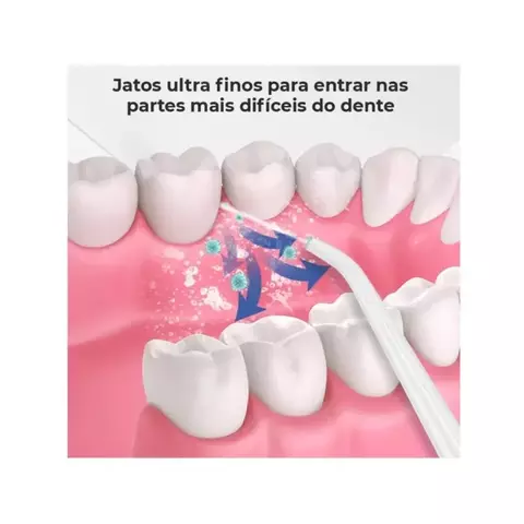 Irrigador oral 1 bico 3 modos USB recarregável