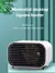 Baixo ruído desktop aquecedor elétrico, baixo ruído mini casa, aquecimento rápido, temperatura constante, grande angular de abastecimento quente, 600W - Magari Store