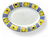 Platos Ovalados Decorados 20 X 14 Cm De Porcelana Set X 6