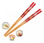 Palitos De Sushi Reutilizables X4