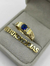 Anel de Formatura em Ouro 18k Pedra Azul - comprar online