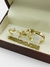 Aliança de Ouro 18k 4mm | Chanfrado com Frisos + Anel Solitário em Ouro 18k Cravejado - comprar online