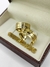 Aliança de Ouro 18k 7mm | Polido com Frisos Duplos - comprar online