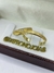 Aliança de Ouro 18k 3mm | Chanfrado | Diamantado com Frisos e Pedra ao Centro - comprar online