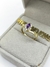 Anel de Formatura em Ouro 18k | Cravejado | Pedra Roxa (Ametista ou Zircônia Roxa) - comprar online