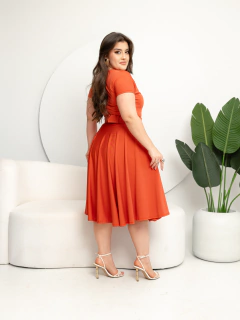 Vestido Midi Terracota na internet