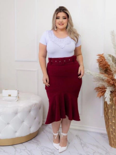 Saia Sereia Marsala - Ju Fashion Moda Cristã