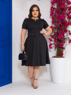 Vestido Alice Preto - Ju Fashion Moda Cristã