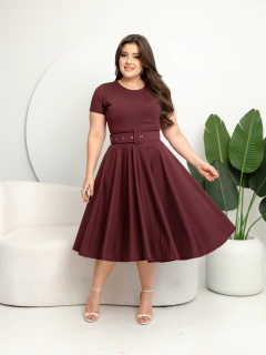 Vestido Midi Marrom - comprar online