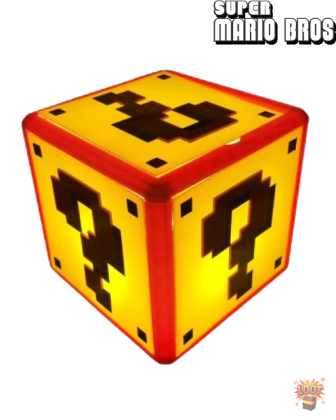 Lampara Velador Bloque Misterioso Mario Bros | Nintendo