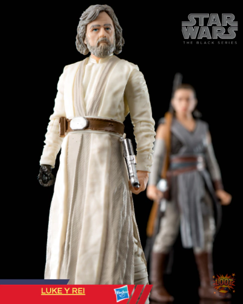 Luke Y Rei Doble Pack | Star Wars VIII Los Ultimos Jedi | Black Series