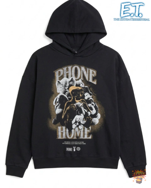 Teléfono Casa Hoodie | E. T | This Is Feliz Navidad