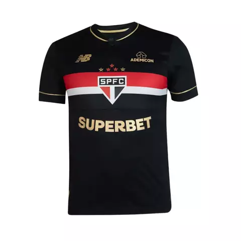 Camisa São Paulo III 25/26 - Torcedor New Balance Masculina - Preta - comprar online