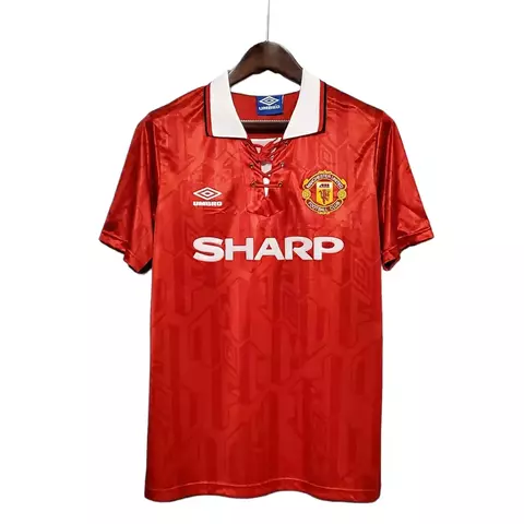 Camisa Retrô Manchester United 1992/1994 - Umbro Masculina - Vermelha com detalhes em branco - comprar online