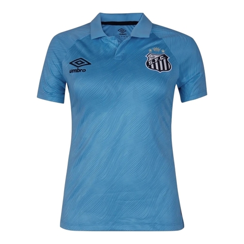 Camisa Santos III 25/26 - Torcedor Umbro Feminina - Azul