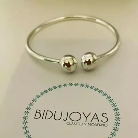 ESCLAVA DOS BOLITAS PLATA 925 - comprar online