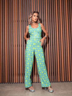 Macacão Estampado C/ Cinto