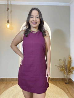 Vestido Curto Linho
