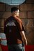 T-SHIRT OVER NO LIXÃO NASCE FLOR BROWN - loja online