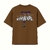 T-SHIRT OVER NO LIXÃO NASCE FLOR BROWN - comprar online