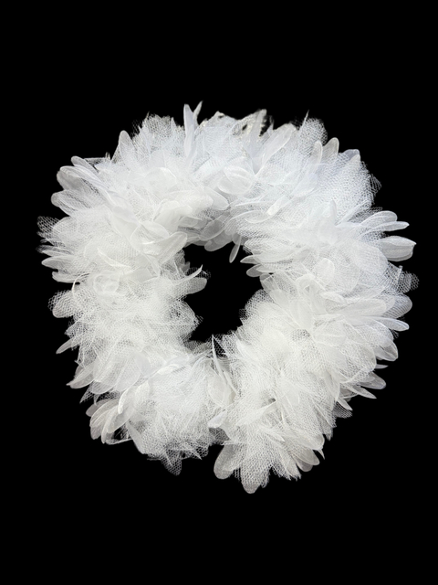 Vincha gerbera cristal y tull x 1