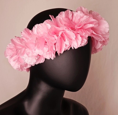 Vinchas clavel seda x 1