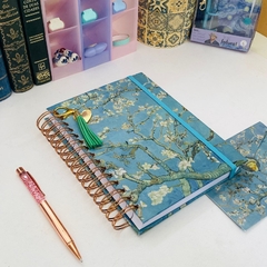 Caderno Wire-o Amendoeira em Flor - Lavanda - Álbuns e papelaria