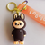 Chaveiro 3D Pingente Emborrachado Labubu - Marrom - comprar online