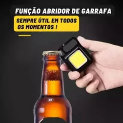 Mini Lanterna Portátil com Chaveiro E Abridor De Garrafa na internet
