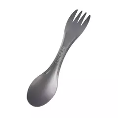 colher e garfo 2 em 1 de titânio, ultraleve - comprar online