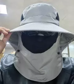 Chapéu com Protetor de Pescoço e Rosto na internet