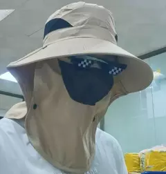 Imagem do Chapéu com Protetor de Pescoço e Rosto