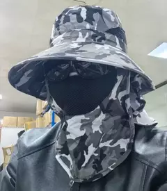 Chapéu com Protetor de Pescoço e Rosto na internet