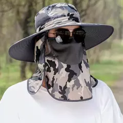 Chapéu com Protetor de Pescoço e Rosto