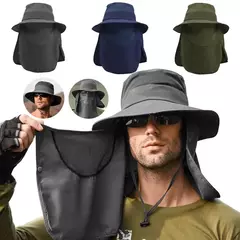 Chapéu com Protetor de Pescoço e Rosto na internet
