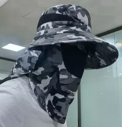 Chapéu com Protetor de Pescoço e Rosto - Moto Toca